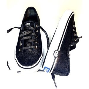 Keds Black and Silver Sneakers